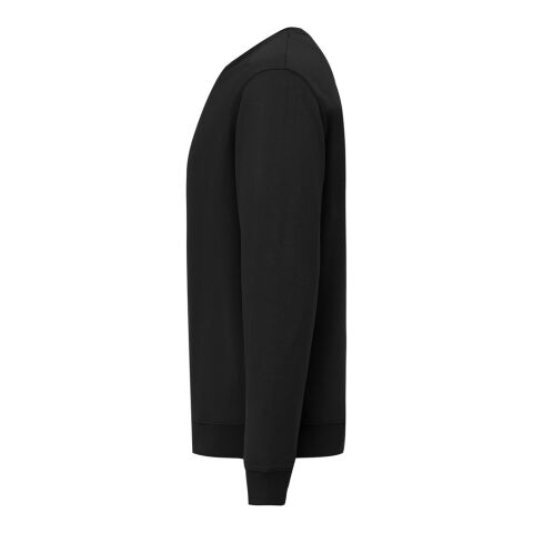 Sudadera de cuello redondo de algodón reciclado Torla IQONIQ negro | XS