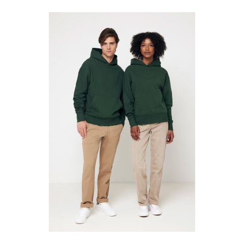 Sudadera con capucha Iqoniq Yoho algodón reciclado verde bosque | XXS | sin montaje de publicidad | no disponible | no disponible | no disponible