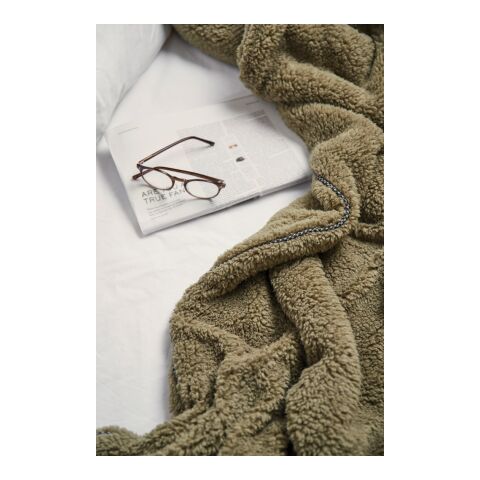 Manta VINGA Maine de doble pelo reciclada GRS verde | sin montaje de publicidad | no disponible | no disponible | no disponible