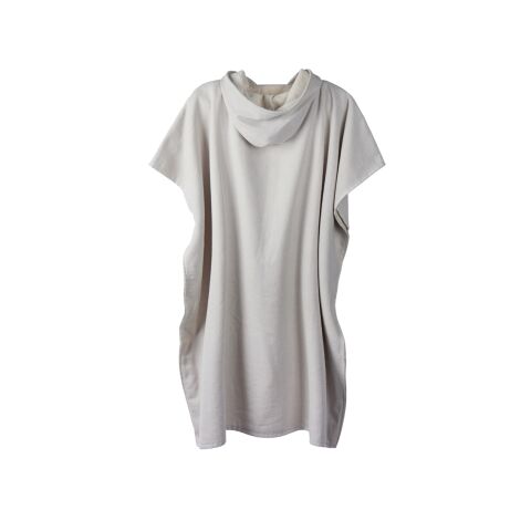 Poncho de playa de felpa VINGA Tolo hamam gris-blanquecino | sin montaje de publicidad | no disponible | no disponible | no disponible