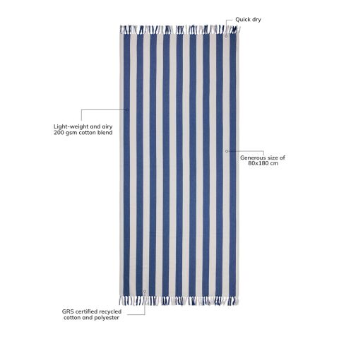 Toalla VINGA Ornos hammam azul-blanco | sin montaje de publicidad | no disponible | no disponible | no disponible