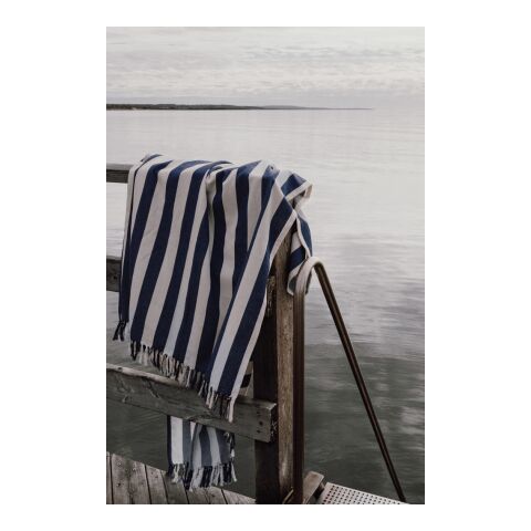 Toalla hammam familiar VINGA Ornos GRS azul-blanco | sin montaje de publicidad | no disponible | no disponible | no disponible