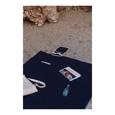 Manta de picnic de lona reciclada VINGA Volonne AWARE™ azul-blanquecino | sin montaje de publicidad | no disponible | no disponible | no disponible