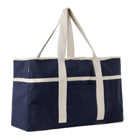 Bolsa de playa VINGA Volonne AWARE™ de lona reciclada azul-blanquecino | sin montaje de publicidad | no disponible | no disponible | no disponible
