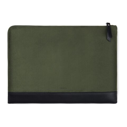 Funda portátil VINGA Marlow RCS poliéster reciclado RCS verde-negro | sin montaje de publicidad | no disponible | no disponible
