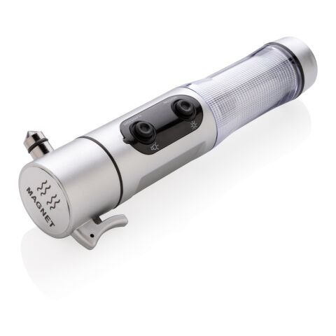 Luz emergencia con martillo plata | sin montaje de publicidad | no disponible | no disponible