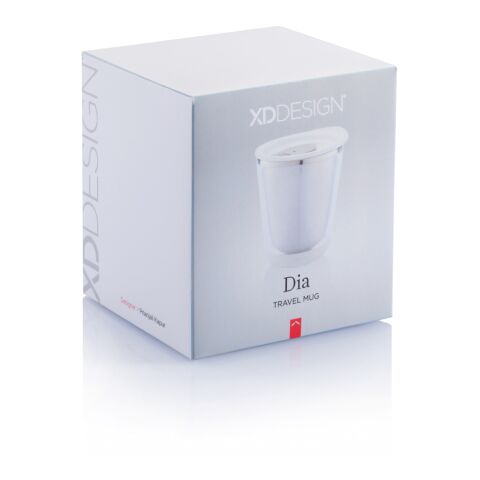 Dia taza de viaje blanco-gris | sin montaje de publicidad | no disponible | no disponible | no disponible