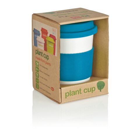 Taza de café PLA azul-blanco | sin montaje de publicidad | no disponible | no disponible