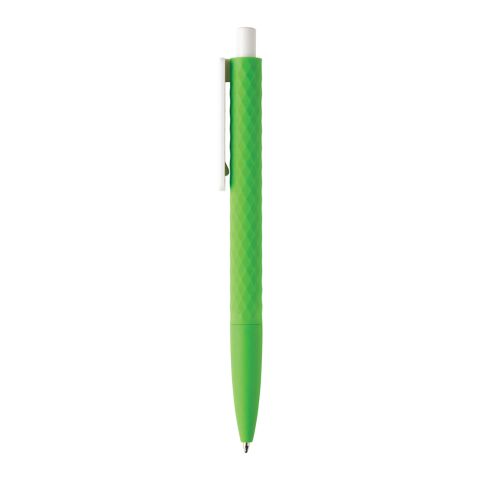 Bolígrafo suave X3 verde-blanco | sin montaje de publicidad | no disponible | no disponible