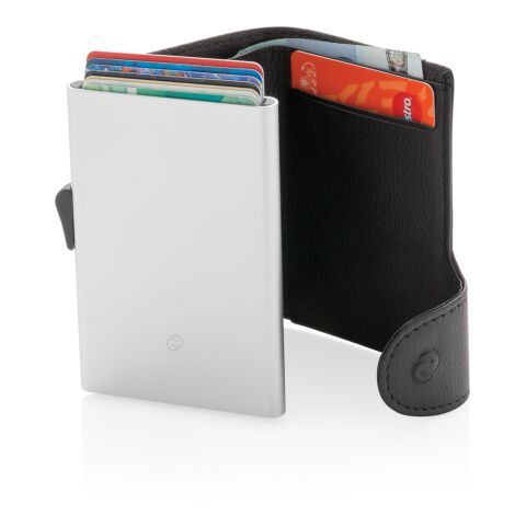 Cartera y tarjetero C-Secure RFID negro-plata | sin montaje de publicidad | no disponible | no disponible | no disponible