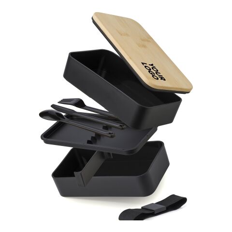 Fiambrera de PP Maxton negro | sin montaje de publicidad | no disponible | no disponible