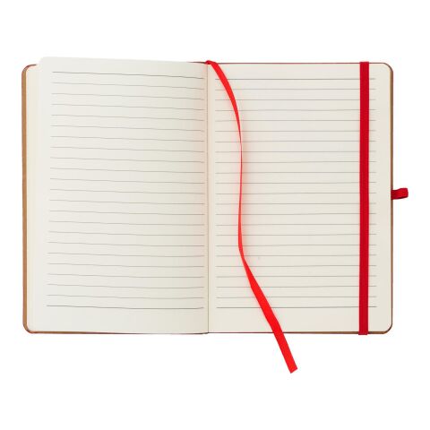 Cuaderno de PU y bambú Dorita rojo | sin montaje de publicidad | no disponible | no disponible