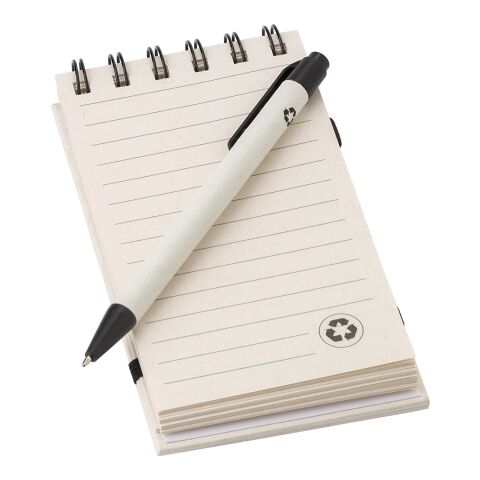 Cuaderno de cartón de leche reciclado Martha negro/ blanco | sin montaje de publicidad | no disponible | no disponible