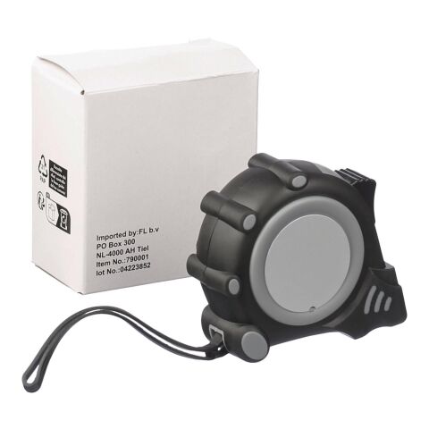 Flexómetro de 3m negro | sin montaje de publicidad | no disponible | no disponible