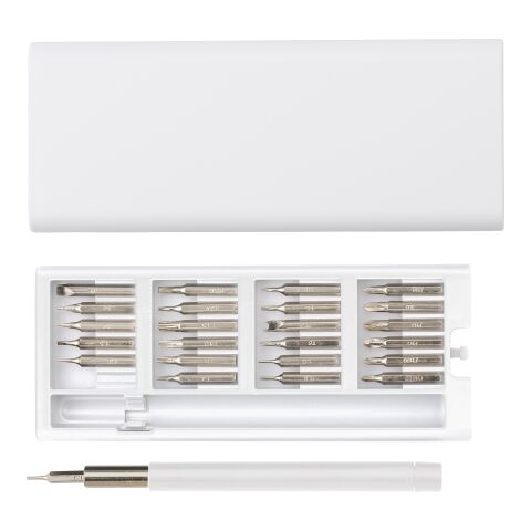 Set de destornilladores, ABS y metal blanco | sin montaje de publicidad | no disponible | no disponible