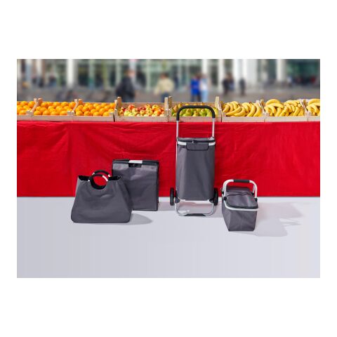 Cesta isotérmica plegable gris | sin montaje de publicidad | no disponible | no disponible