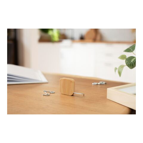 Cinta métrica de bambú Callum marrón | sin montaje de publicidad | no disponible | no disponible