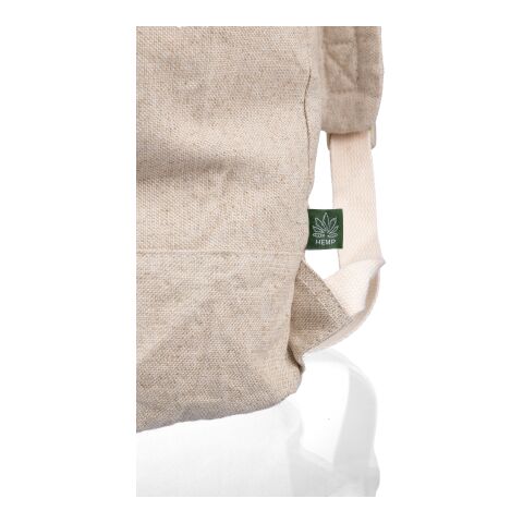 Mochila enrollable de cáñamo Margarete beige | sin montaje de publicidad | no disponible | no disponible