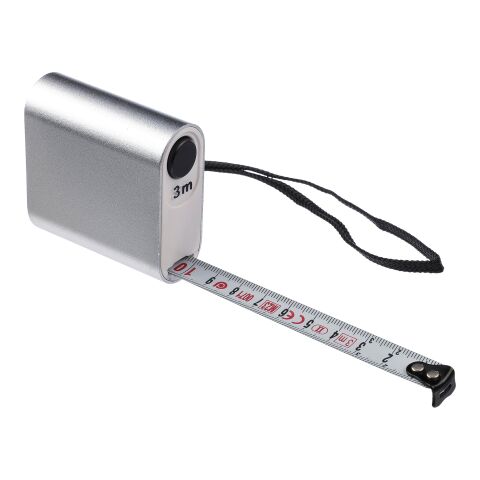 Flexómetro de aluminio Frances plata | sin montaje de publicidad | no disponible | no disponible