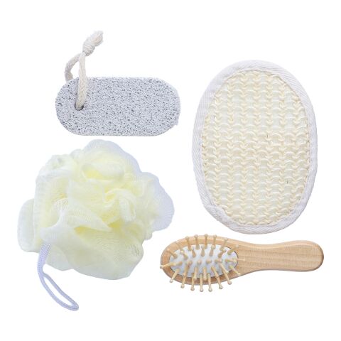 Set de baño de algodón Jean beige | sin montaje de publicidad | no disponible | no disponible