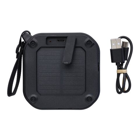 Altavoz de ABS reciclado para exteriores Lois negro | sin montaje de publicidad | no disponible | no disponible