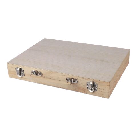 Estuche de madera con set de dibujo Thessaly marrón | sin montaje de publicidad | no disponible | no disponible