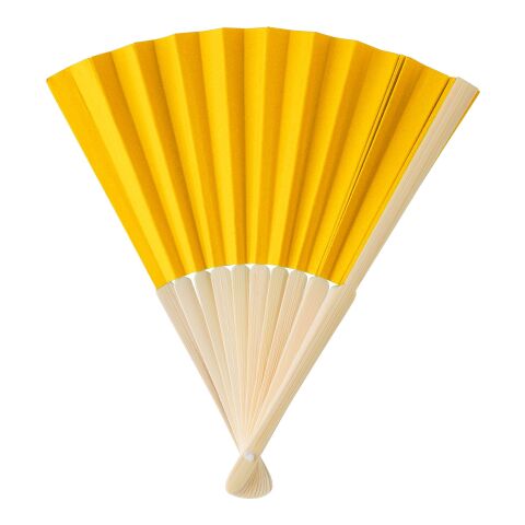 Abanico de bambú Elio amarillo | sin montaje de publicidad | no disponible | no disponible