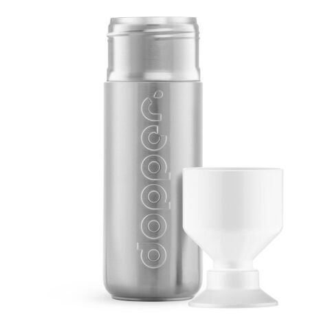 Dopper Silver Insulated (580 ml) plata/blanco | sin montaje de publicidad | no disponible | no disponible