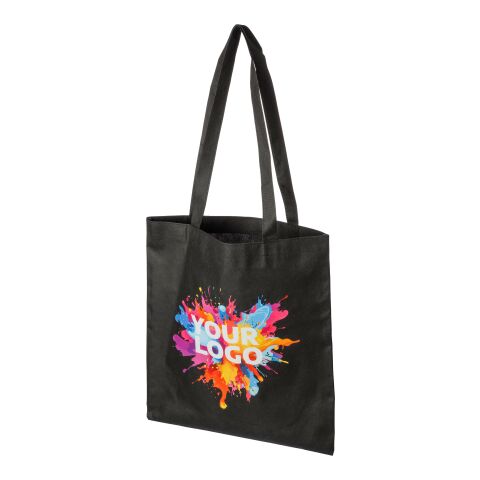 Bolsa con asas de tela no tejida reciclada (80 g/m2) Vian negro | sin montaje de publicidad | no disponible | no disponible