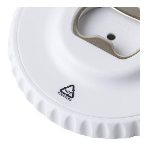 Abridor con dados de ABS reciclado Cian blanco/negro | sin montaje de publicidad