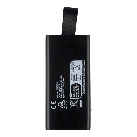 Altavoz COB para exteriores de ABS reciclado Malina negro | sin montaje de publicidad