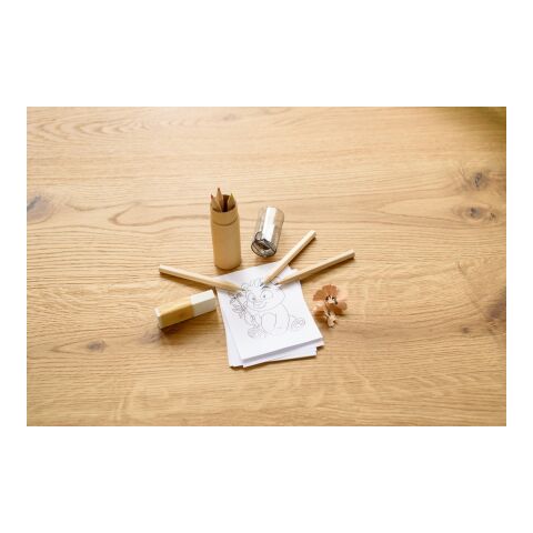 Tubo de cartón y ABS con lápices Libbie negro | sin montaje de publicidad | no disponible | no disponible