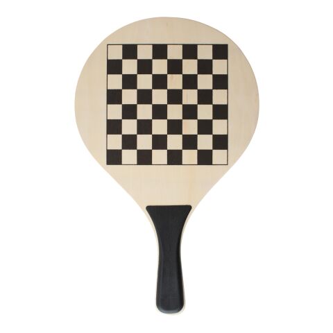 Set de palas de madera y pelota Colby negro | sin montaje de publicidad | no disponible | no disponible