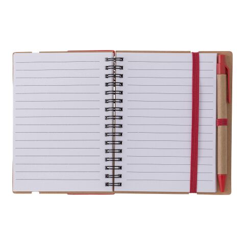 Libreta de papel reciclado Angela rojo | sin montaje de publicidad | no disponible | no disponible