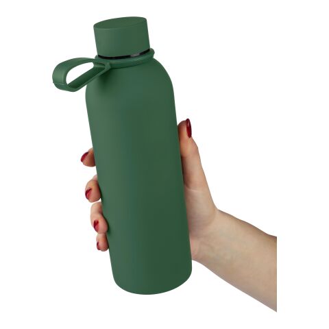 Botella termo de acero inox. reciclado (500 ml) Sena verde | sin montaje de publicidad | no disponible | no disponible
