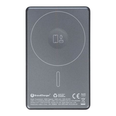 Power bank BrandCharger Powerwave 2 | Reciclada | 10.000 mAh gris