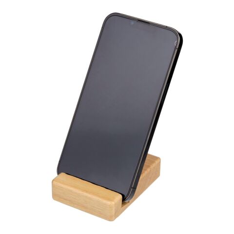 Soporte para móvil Nyla | Madera reciclada marrón