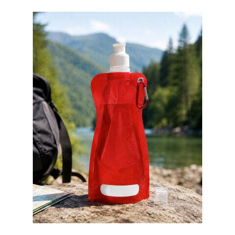 Botella de agua plegable negro