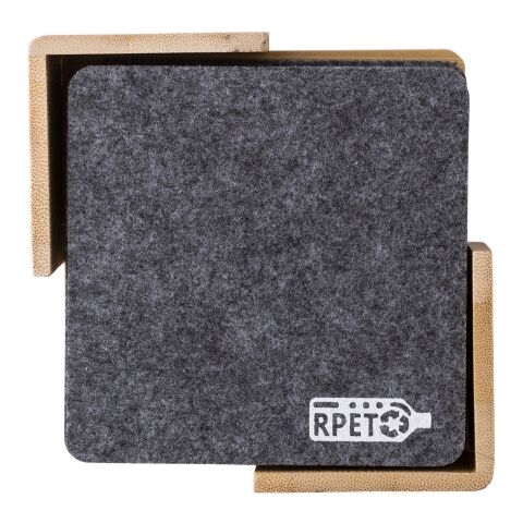 Set de posavasos de fieltro RPET Lawrence gris