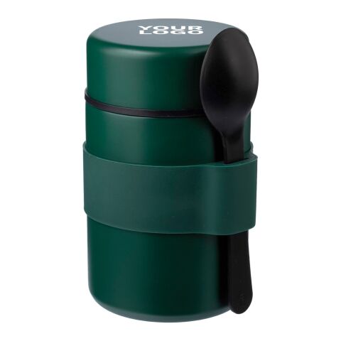 Vaso termo de acero inox. con cuchara Niko gris