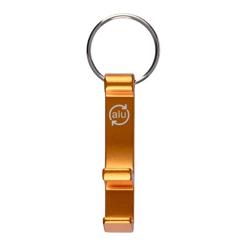 Llavero de aluminio reciclado Anneliese naranja