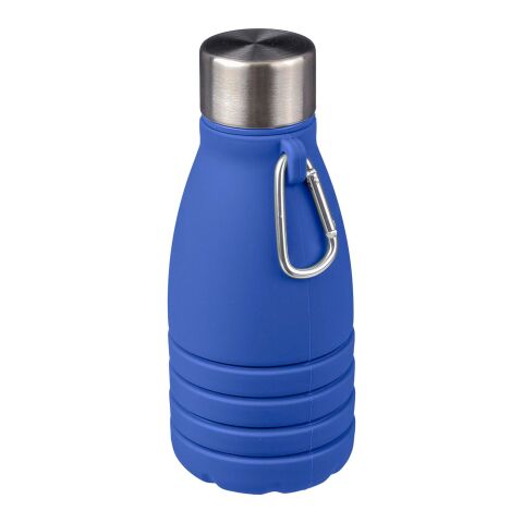 Botella plegable de silicona Erin azul cobalto