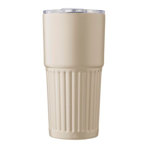 Vaso termo de acero inox. reciclado (500 ml) Kael beige