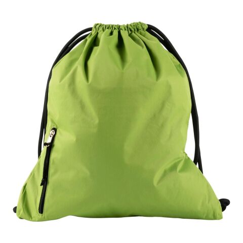 Mochila de seda pongee (190T) con cordones. azul