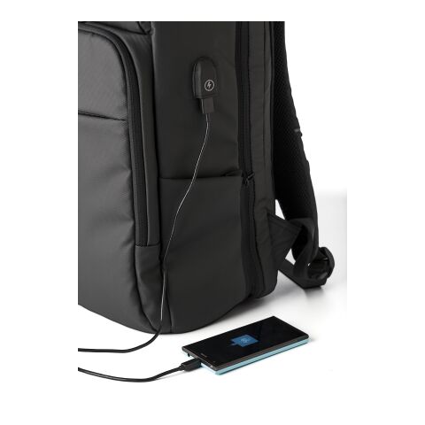 Mochila de PU 600D negro | sin montaje de publicidad | no disponible | no disponible