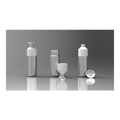 Dopper Steel 800 ml plata/blanco | sin montaje de publicidad | no disponible | no disponible