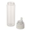 Botella de agua Theron de 700 ml de plástico reciclado RCS con tapa de doble función y pajita abatible blanco