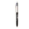 BIC® 4 Colours Soft Blanco-Negro intenso | Impresión De Pantalla 1 color | Cuerpo-a la derecha del clip&nbsp; | 30.00 mm x 43.00 mm
