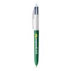BIC® 4 Colours Wood Style Blanco-verde | Impresión De Pantalla 1 color | Cuerpo-a la derecha del clip&nbsp; | 30.00 mm x 43.00 mm