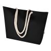 Bolsa Tote de playa de material reciclado GRS de 270 g/m² "Florida" Negro intenso-Negro intenso